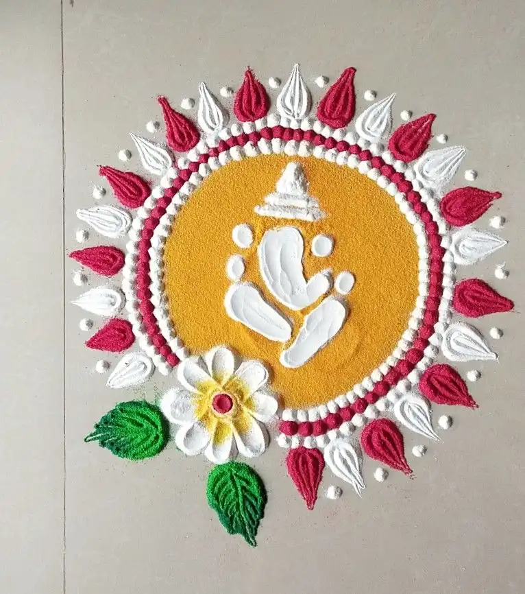 diwali simple rangoli diwali simple rangoli